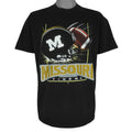 NCAA (Jerzees) - Missouri Tigers Big Logo T-Shirt 2002 Large Vintage Retro