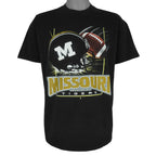 NCAA (Jerzees) - Missouri Tigers Big Logo T-Shirt 2002 Large Vintage Retro