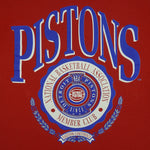 NBA (Nutmeg) - Detroit Pistons Member Club Single Stitch T-Shirt 1990s Large Vintage Retro Basketball