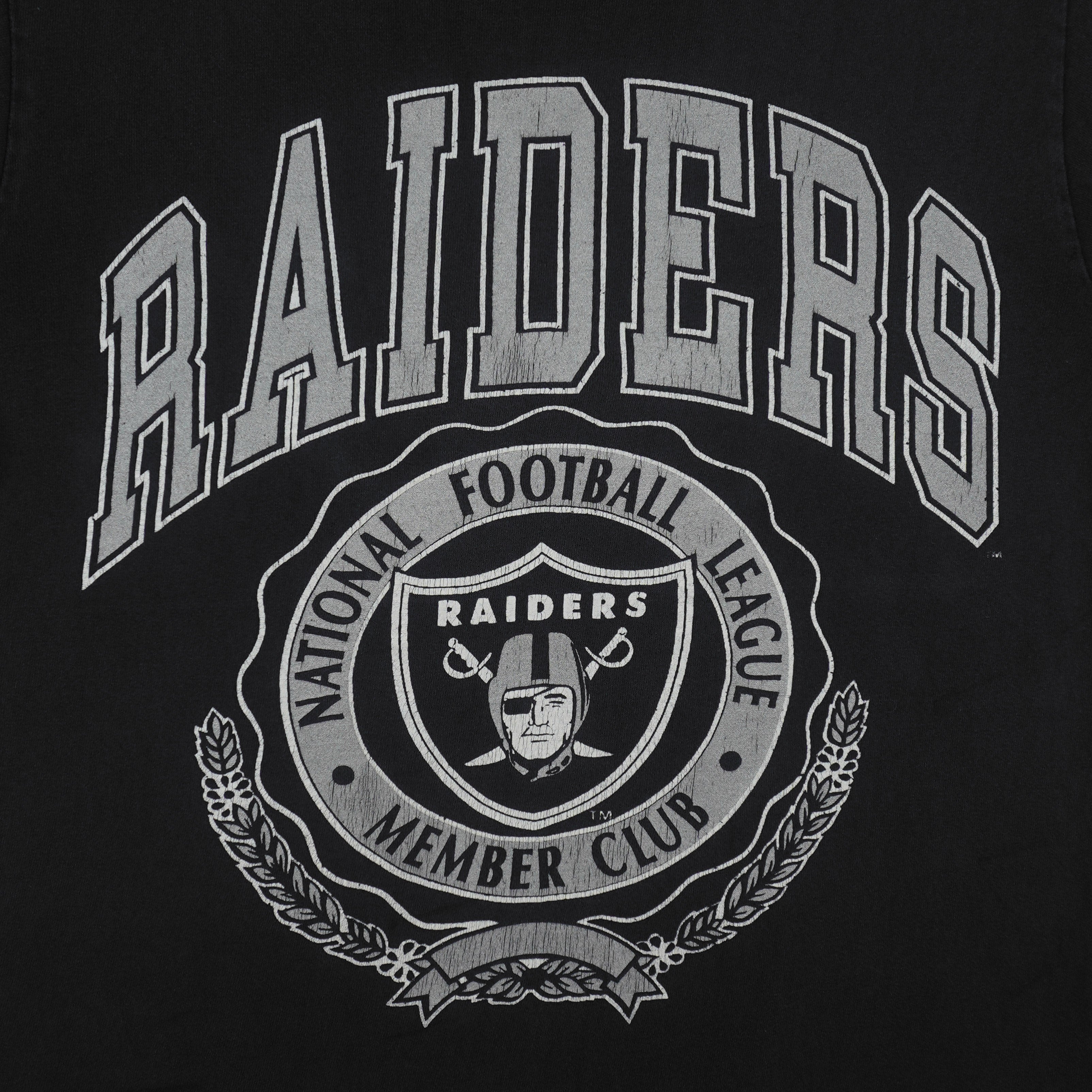 NFL (Nutmeg) - Los Angeles Raiders Member Club T-Shirt 1990s Medium Vintage Retro Football