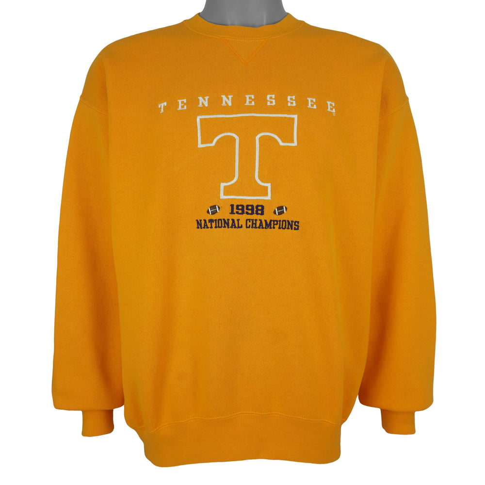 NCAA (M.J Soffe) - Tennessee Volunteers National Champions Sweatshirt 1998 Large Vintage Retro