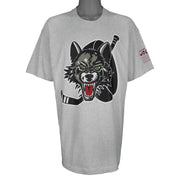 NHL (Fruit Of The Loom) - Chicago Wolves Single Stitch T-Shirt 1990s X-Large Vintage Retro Hockey