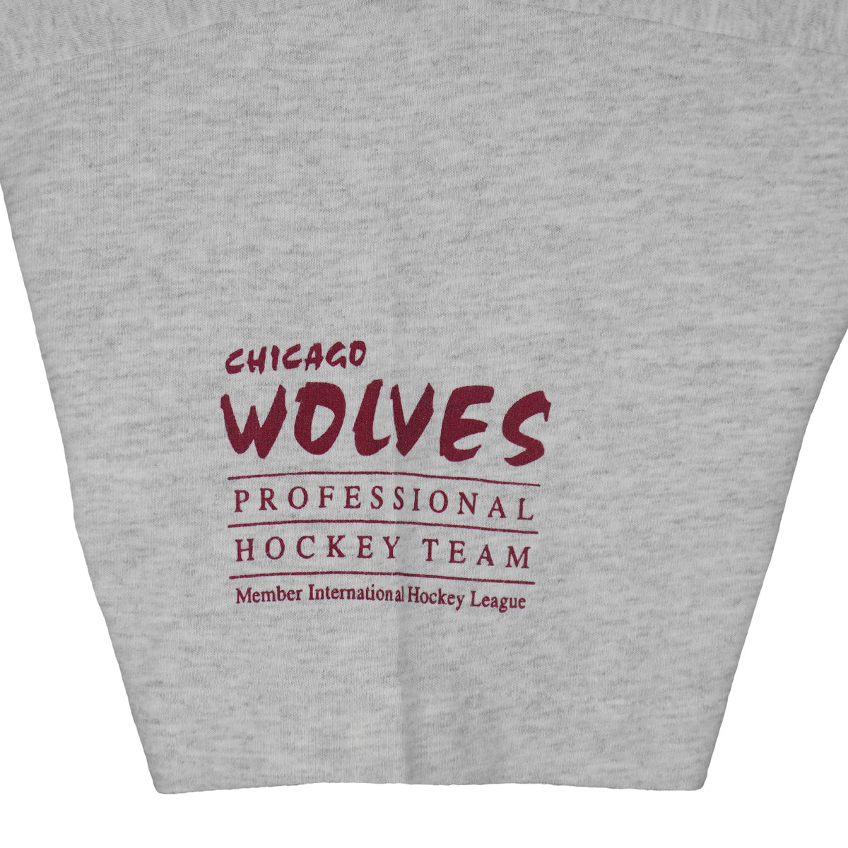 NHL (Fruit Of The Loom) - Chicago Wolves Single Stitch T-Shirt 1990s X-Large Vintage Retro Hockey