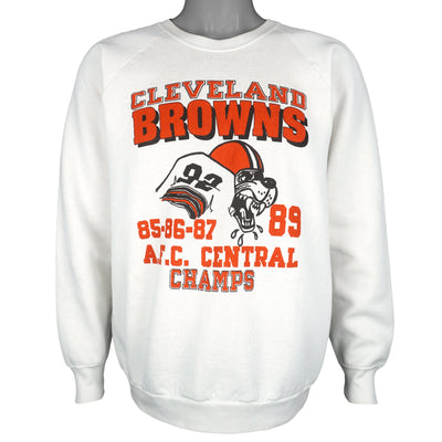 NFL - Cleveland Browns Central Division Champs Crew Neck Sweatshirt 1989 Medium