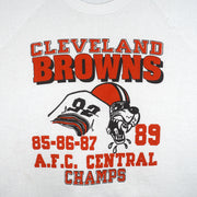 NFL - Cleveland Browns Central Division Champs Crew Neck Sweatshirt 1989 Medium Vintage Retro Football