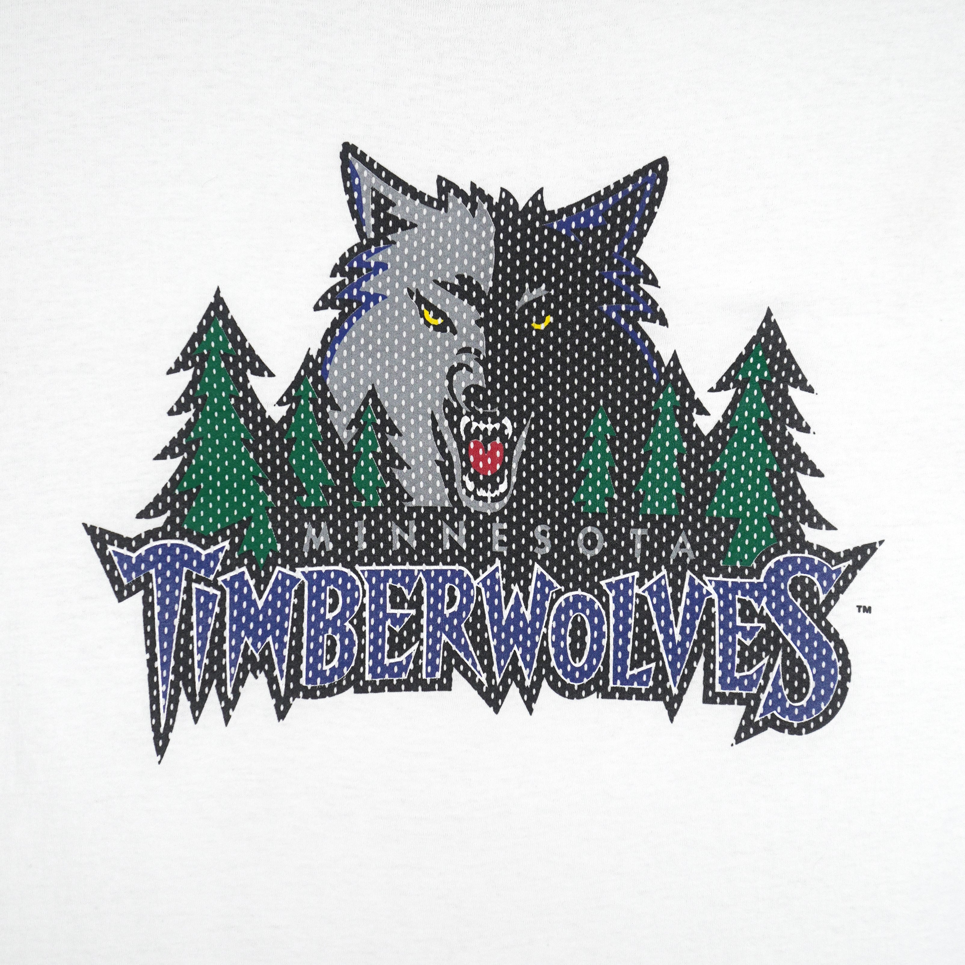 Champion - Minnesota Timberwolves Single Stitch T-Shirt 1990s X-Large Vintage Retro Basketball