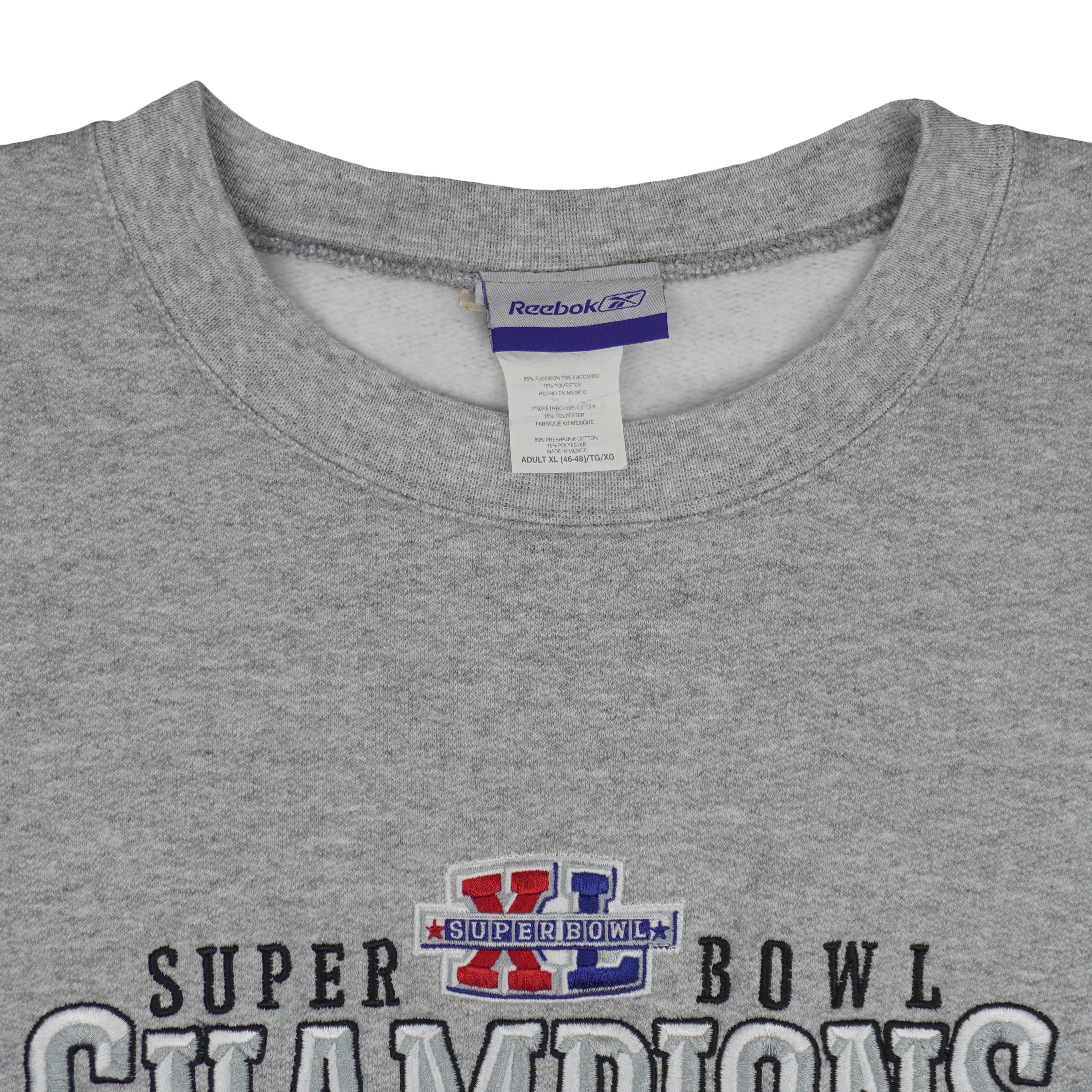 Reebok (NFL) - Pittsburgh Steelers Super Bowl Champions Sweatshirt 1990s X-Large Vintage Retro Football