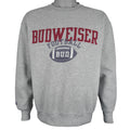 Budweiser (Jansport) - Bud Football Crew Neck Sweatshirt 1990s Medium Vintage Retro