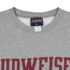 Budweiser (Jansport) - Bud Football Crew Neck Sweatshirt 1990s Medium Vintage Retro