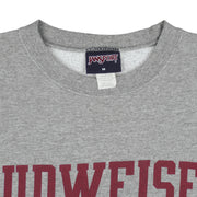 Budweiser (Jansport) - Bud Football Crew Neck Sweatshirt 1990s Medium Vintage Retro