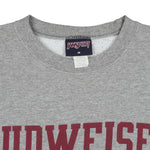 Budweiser (Jansport) - Bud Football Crew Neck Sweatshirt 1990s Medium Vintage Retro