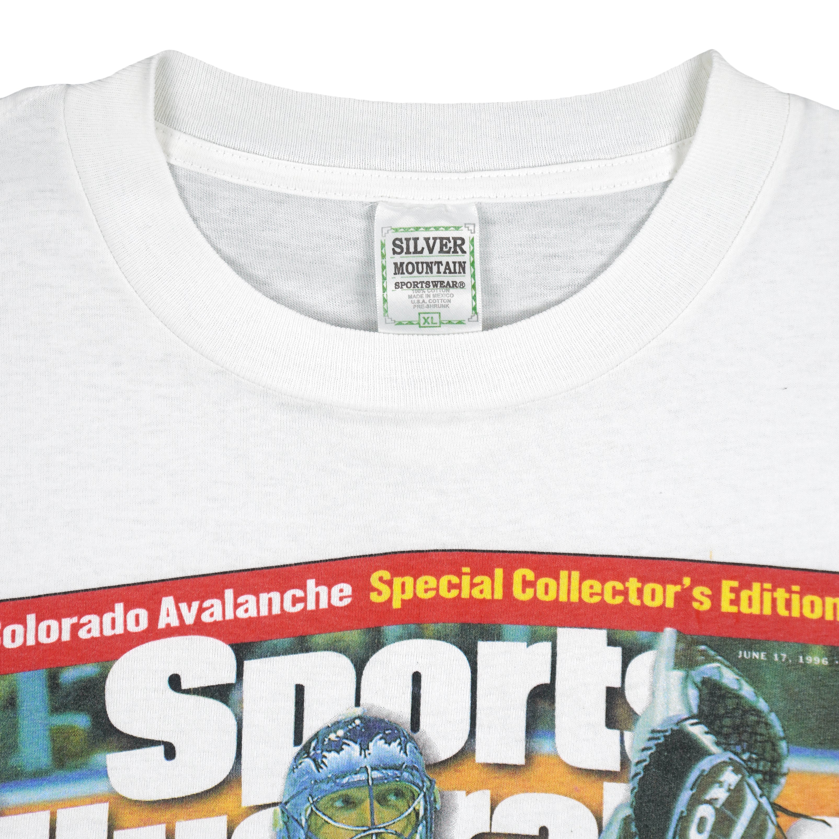 NHL - Colorado Avalanche Sports Illustrated Champs! T-Shirt 1996 X-Large Vintage Retro Hockey