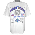 MLB (Woody Sports) - Atlanta Braves Vs Toronto Blue Jays World Series T-Shirt 1992 Large Vintage Retro Baseball