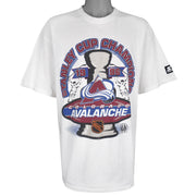Starter (NHL) - Colorado Avalanche Stanley Cup Champs T-Shirt 1996 X-Large Vintage Retro Hockey