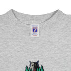 NBA (Logo 7) - Minnesota Timberwolves Embroidered T-Shirt 1990s X-Large Vintage Retro Basketball