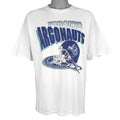Vintage CFL (Tultex) - Toronto Argonauts Helmet T-Shirt 1990s X-Large in white