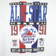 MLB (Fruit Of The Loom) - Toronto Blue Jays 62nd The All-Star Game T-Shirt 1991 Vintage Retro Baseball