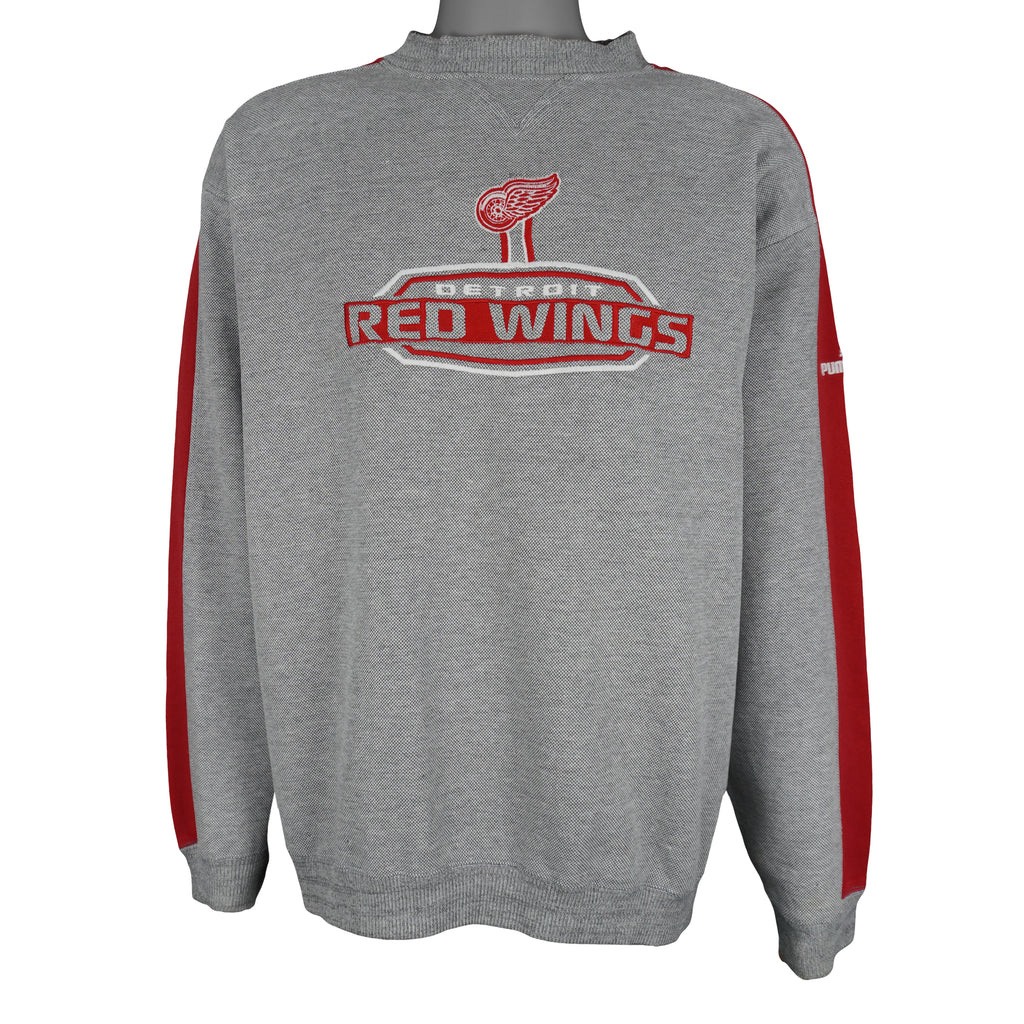 Puma (NHL) - Detroit Red Wings Crew Neck Sweatshirt 1990s X-Large Vintage Retro Hockey