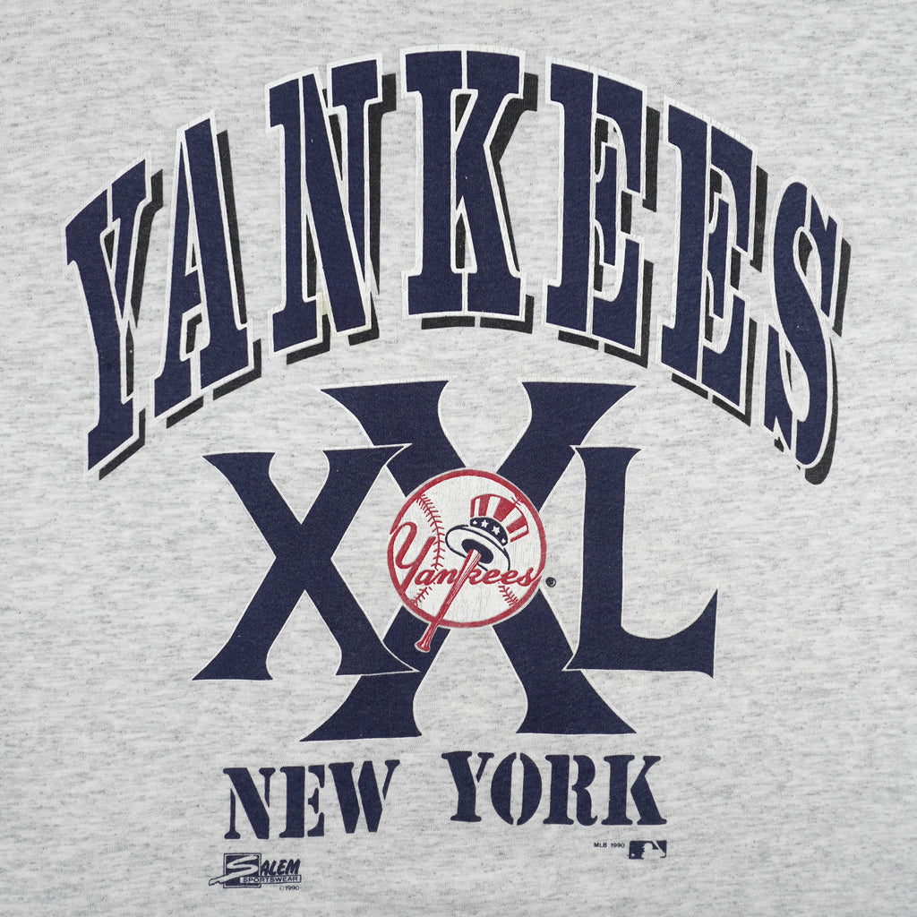 MLB (Salem) - New York Yankees XXL Single Stitch T-Shirt 1990 Medium Vintage Retro Baseball