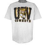 NCAA (Hanes) - UW Wyoming Cowboys Breakout T-Shirt 1990s X-Large Vintage Retro