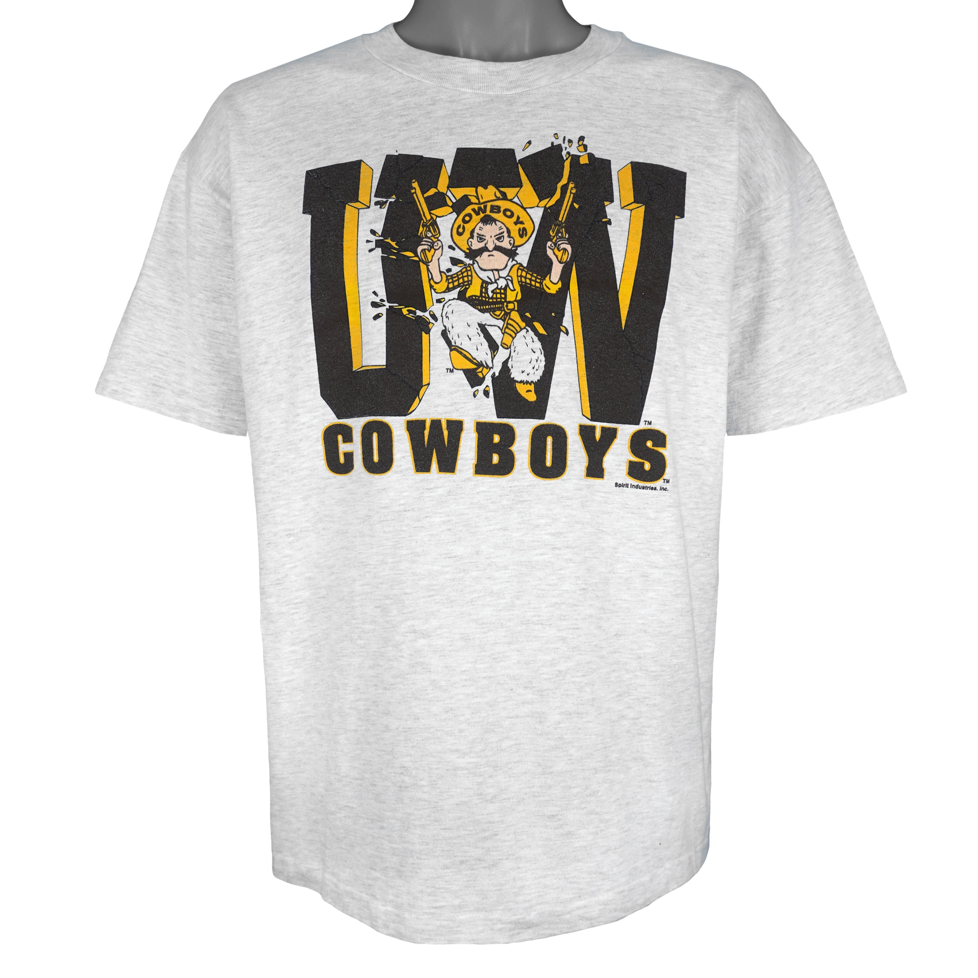 NCAA (Hanes) - UW Wyoming Cowboys Breakout T-Shirt 1990s X-Large Vintage Retro