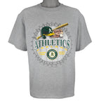 NFL (Lee) - Oakland Athletics Baseball T-Shirt 2004 Large Vintage Retro Football