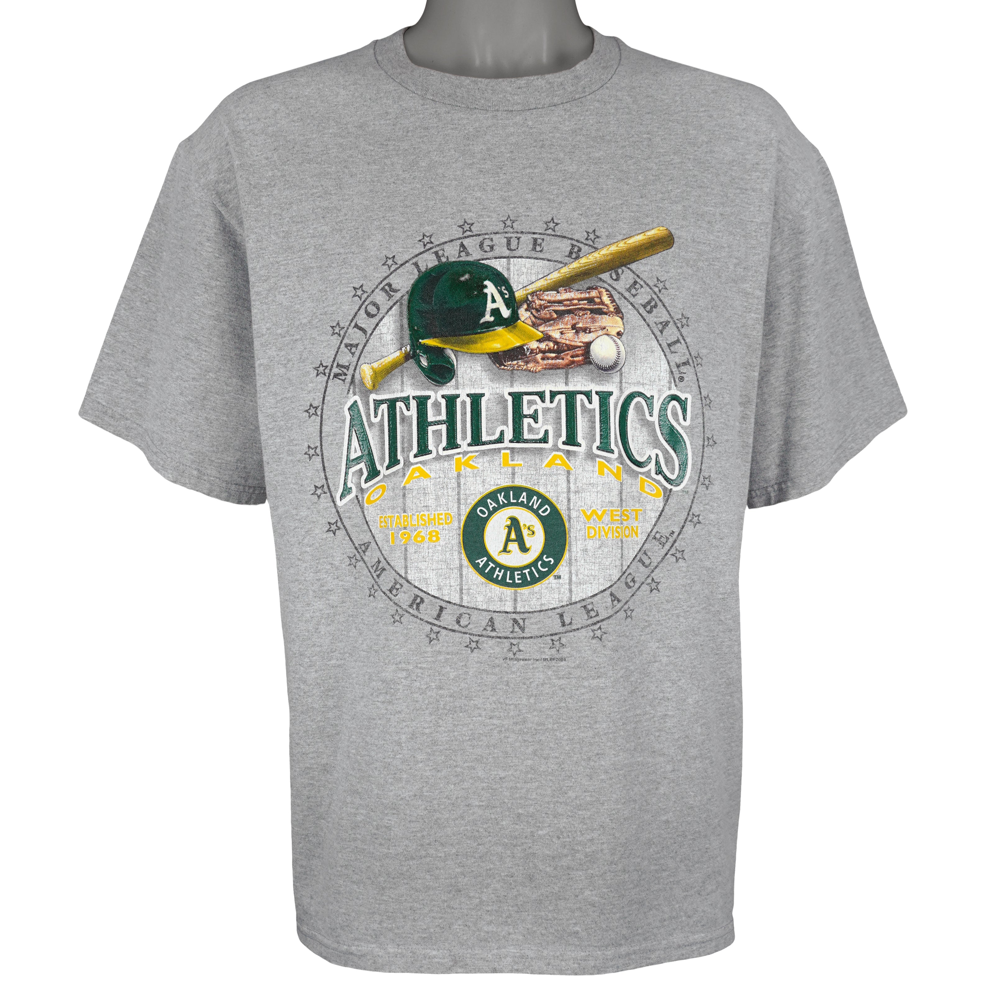 NFL (Lee) - Oakland Athletics Baseball T-Shirt 2004 Large Vintage Retro Football