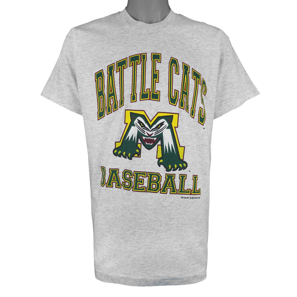MLB (Fruit of the Loom) - Michigan Battle Cats Single Stitch T-Shirt 1995 Large Vintage Retro Baseball