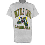 MLB (Fruit of the Loom) - Michigan Battle Cats Single Stitch T-Shirt 1995 Large Vintage Retro Baseball