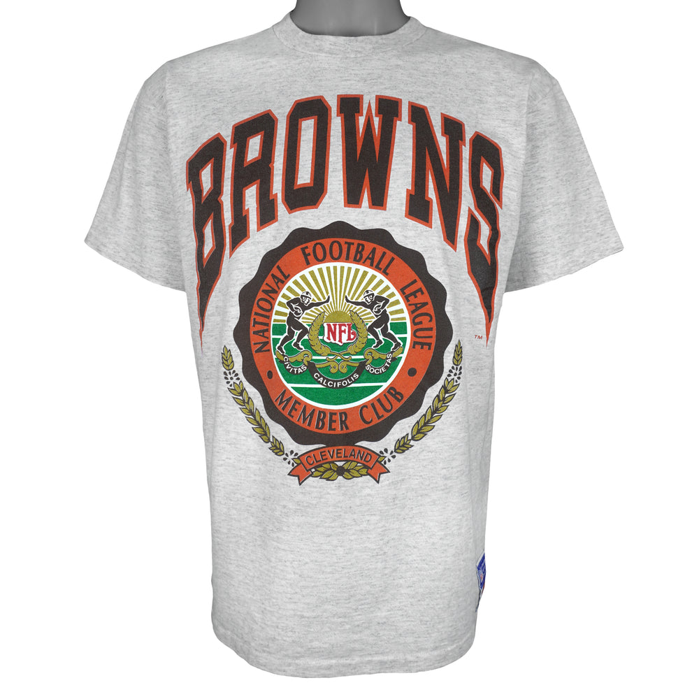 NFL (Nutmeg) - Cleveland Browns Member Club T-Shirt 1990s Large Vintage Retro Football
