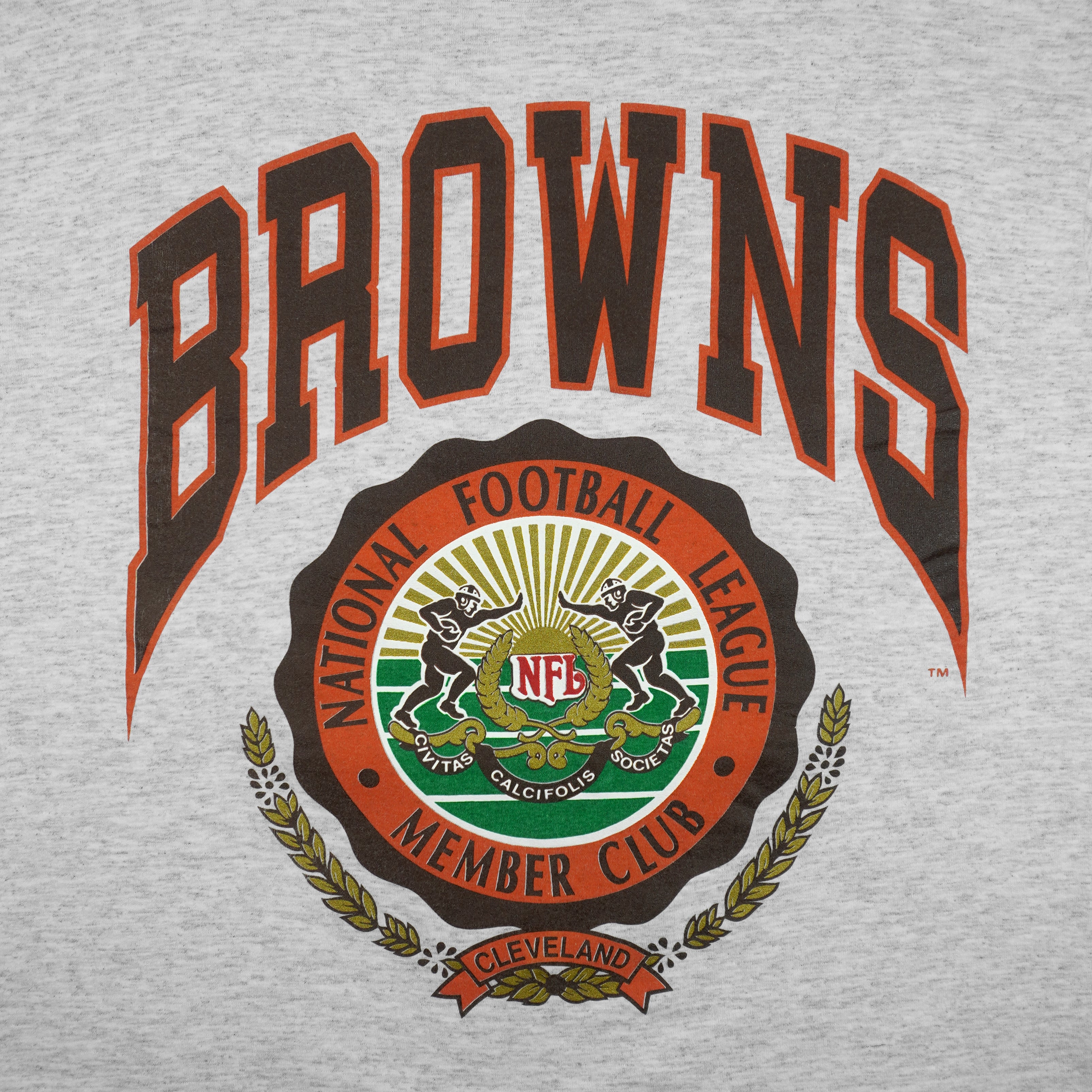 NFL (Nutmeg) - Cleveland Browns Member Club T-Shirt 1990s Large Vintage Retro Football