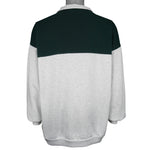 Vintage - Grey & Green San Francisco 1/4 Zip Sweatshirt 1990s X-Large Vintage Retro