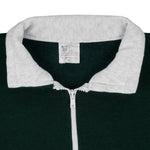 Vintage - Grey & Green San Francisco 1/4 Zip Sweatshirt 1990s X-Large Vintage Retro