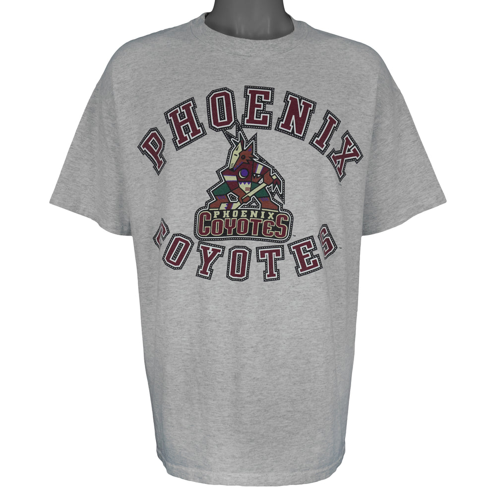 NHL (Hanes) - Phoenix Coyotes Spell-Out T-Shirt 1990s X-Large Vintage Retro Hockey