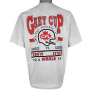 CFL - Calgary Stampeders VS Winnipeg Blue Bombers Grey Cup Champions T-Shirt 1992 X-Large Vintage Retro Football