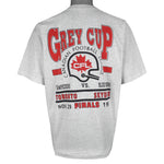 CFL - Calgary Stampeders VS Winnipeg Blue Bombers Grey Cup Champions T-Shirt 1992 X-Large Vintage Retro Football