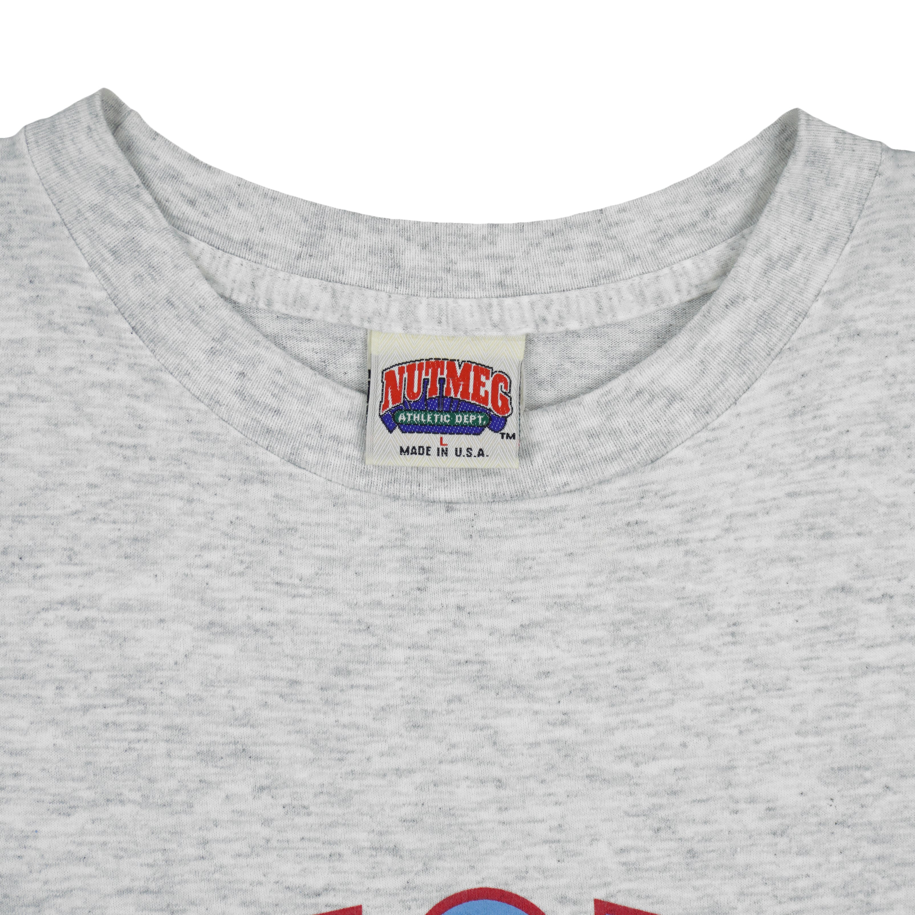 NHL (Nutmeg) - Edmonton Oilers Member Club Single Stitch T-Shirt 1990s Large Vintage Retro Hockey