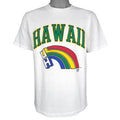 NCAA (Oneita) - University of Hawaii Single Stitch T-Shirt 1990s Large Vintage Retro