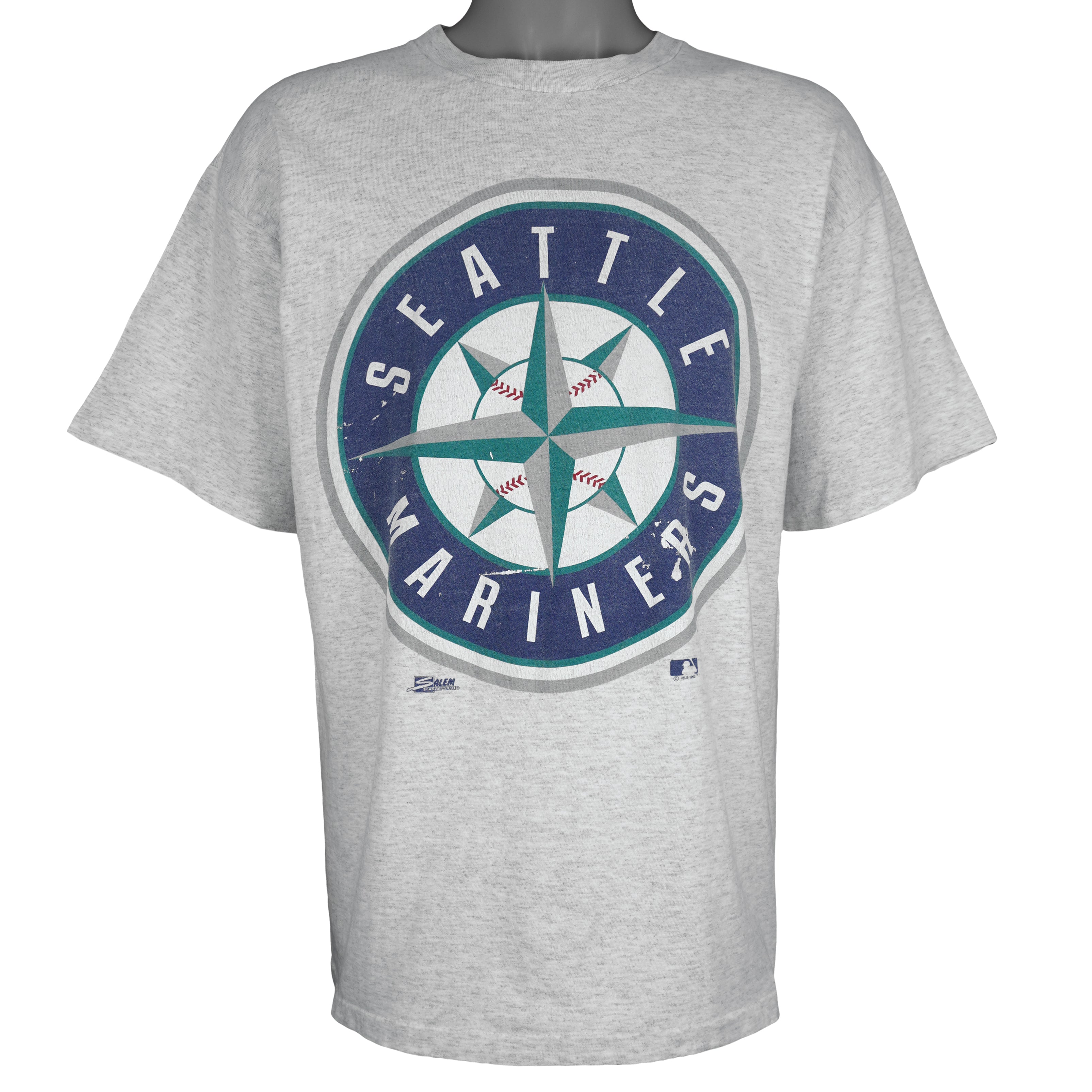 MLB (Salem) - Seattle Mariners Single Stitch T-Shirt 1992 X-Large Vintage Retro Baseball