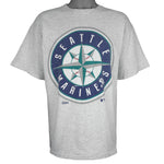 MLB (Salem) - Seattle Mariners Single Stitch T-Shirt 1992 X-Large Vintage Retro Baseball