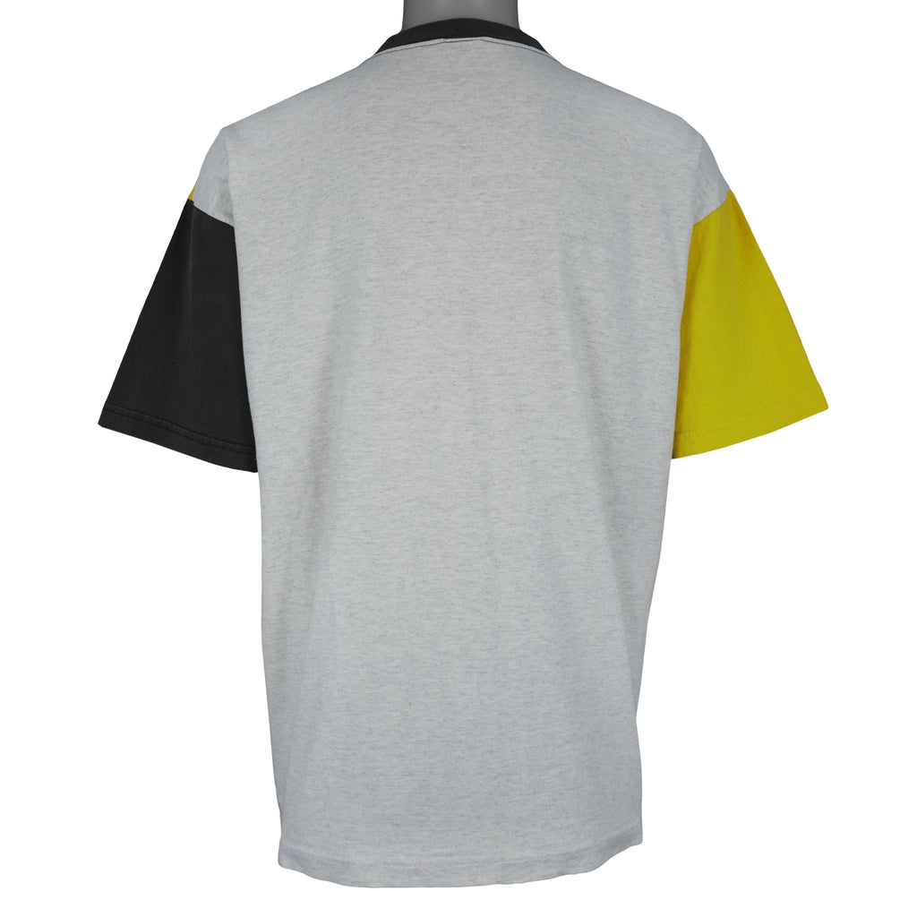 NHL (Salem) - Black, Grey and Yellow Pittsburgh Penguins T-Shirt 1994 X-Large Vintage Retro Hockey