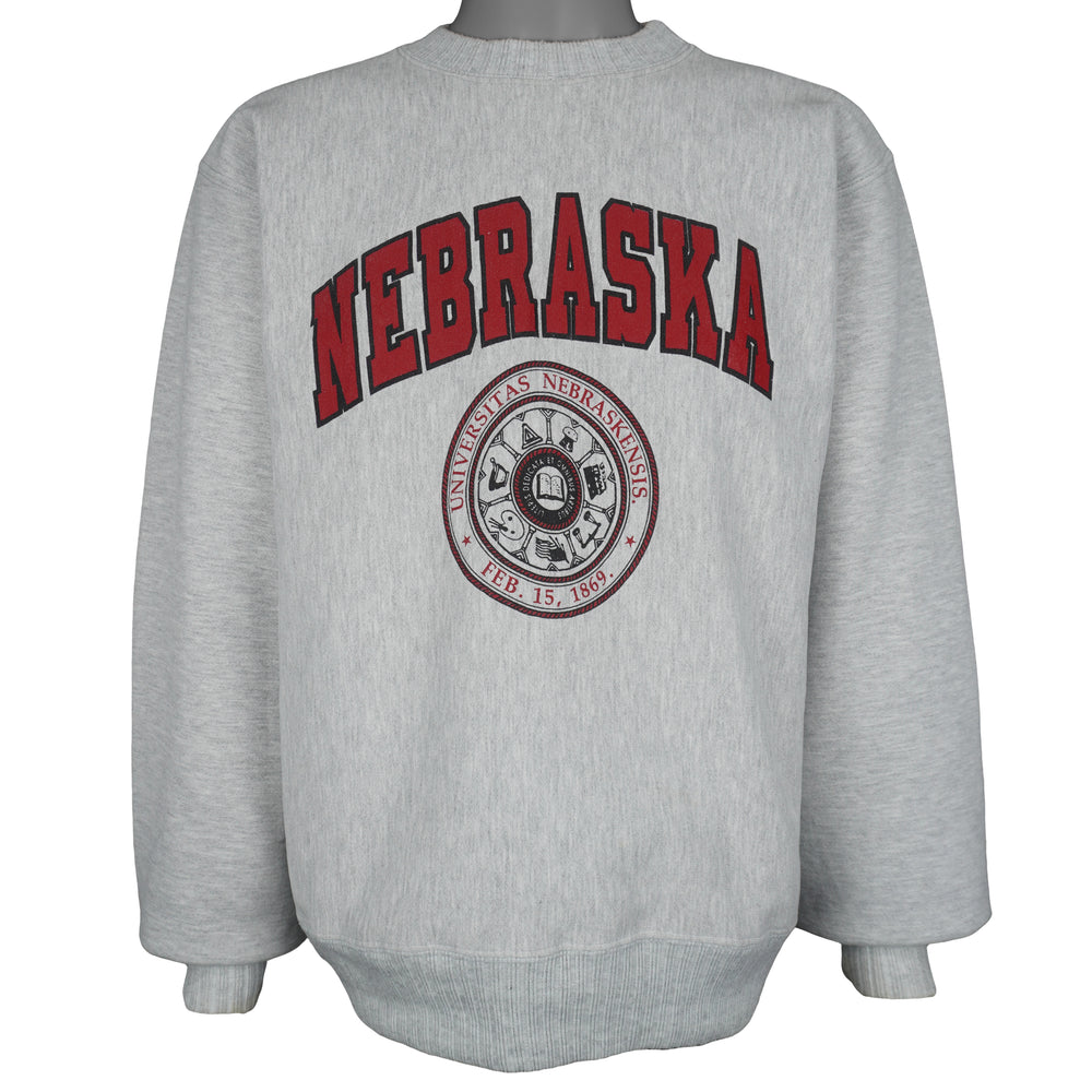 NCAA (Northwest Knitting Mills) - University of Nebraska Sweatshirt 1990s X-Large Vintage Retro