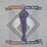 MLB (Pro Player) - World Series New York Yankees VS San Diego Padres T-Shirt 1998 Medium Vintage Retro Baseball
