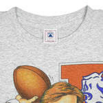 NFL (Delta) - Denver Broncos John Elway Caricature T-Shirt 1994 Large Vintage Retro Football