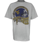 NCAA (Powerpro) - West Virginia Mountaineers Helmet T-Shirt 1990s X-Large Vintage Retro
