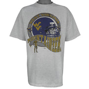 NCAA (Powerpro) - West Virginia Mountaineers Helmet T-Shirt 1990s X-Large Vintage Retro