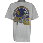NCAA (Powerpro) - West Virginia Mountaineers Helmet T-Shirt 1990s X-Large Vintage Retro