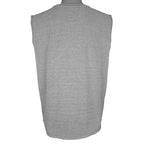 Vintage - Grey World Gym Big Spell-Out Sleeveless Shirt Large Vintage Retro