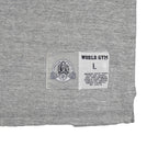 Vintage - Grey World Gym Big Spell-Out Sleeveless Shirt Large Vintage Retro