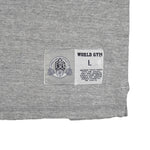 Vintage - Grey World Gym Big Spell-Out Sleeveless Shirt Large Vintage Retro